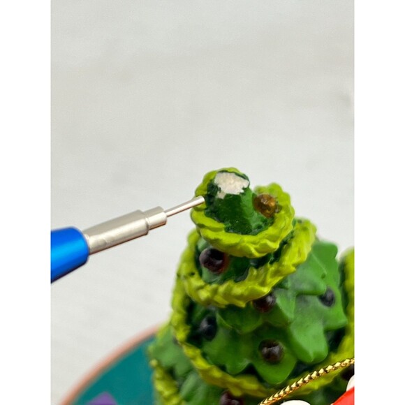 SIMPSONS Bradford Christmas Ornament Illuminated "Merry Kiss-Mas" Homer Marge - Picture 8 of 9